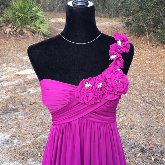DONATED!!  Jodi Kristopher Purple one shoulder - Picture 8 of 8